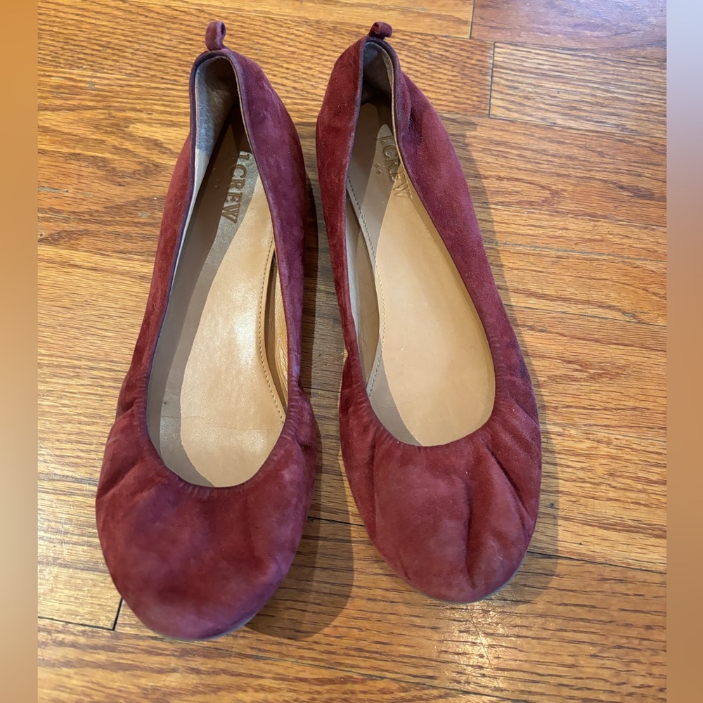 J. Crew Maroon Ballet flats